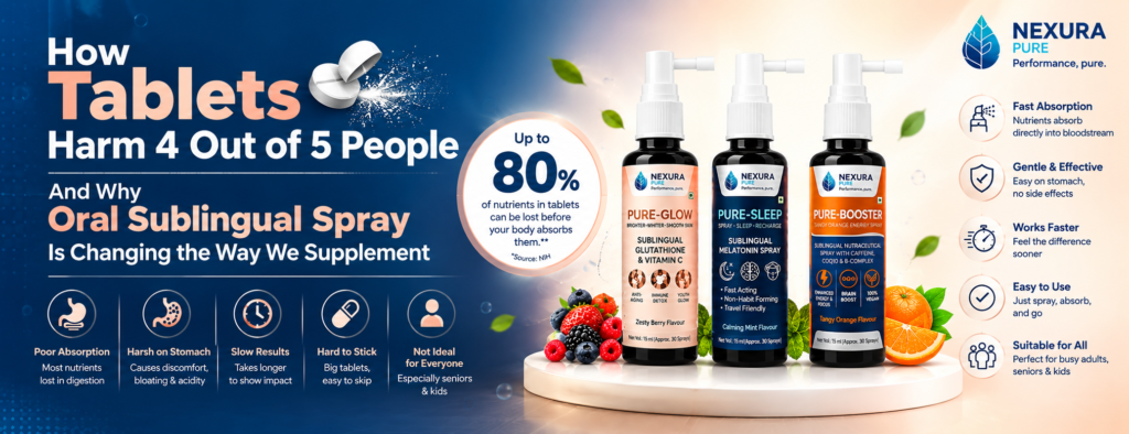 How Tablets Harm 4 Out of 5 People — And Why Oral Sublingual Spray Is Changing the Way We Supplement